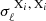 $ \sigma_{\ell}^{\text{ X}_i,\text{ X}_i} $
