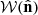 $ \mathcal{W}(\hat{\mathbf{n}}) $
