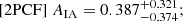 $$ \begin{aligned} \mathrm{[2PCF] }~A_{\mathrm{IA}}&= 0.387_{-0.374}^{+0.321} ; \end{aligned} $$