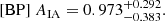 $$ \begin{aligned} \mathrm{[BP] }~A_{\mathrm{IA}}&= 0.973_{-0.383}^{+0.292} . \end{aligned} $$