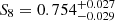 $ S_8 = 0.754_{-0.029}^{+0.027} $