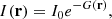 $$ \begin{aligned} I(\mathbf r ) = I_0 e^{-G(\mathbf r )}, \end{aligned} $$