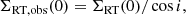 $$ \begin{aligned} \Sigma _{\rm {RT, obs}}(0)&= \Sigma _{\rm {RT}}(0) / \cos i, \end{aligned} $$
