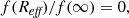 $$ \begin{aligned} f(R_{\textit{eff}}) / f(\infty ) = 0, \end{aligned} $$
