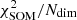 $ \chi ^2_{\rm SOM}/N_{\rm dim} $