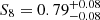$ S_8=0.79^{+0.08}_{-0.08} $
