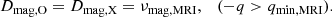 $$ \begin{aligned} D_{\mathrm{mag,O} }=D_\mathrm{mag,X} =\nu _\mathrm{mag,MRI} , \quad (-q>q_\mathrm{min,MRI} ). \end{aligned} $$