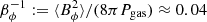 $ \beta_{\phi}^{-1}:=\langle B_\phi^2\rangle/(8\pi P_{\mathrm{gas}})\approx 0.04 $