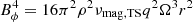 $$ \begin{aligned}&B_{\phi }^4=16\pi ^2\rho ^2\nu _{\rm mag,TS}q^2\Omega ^3r^2 \end{aligned} $$