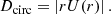 $$ \begin{aligned} D_\mathrm{circ} =\left|rU(r)\right|. \end{aligned} $$