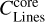 ${C_{{\rm{Lines}}}^{{\rm{core}}}}$