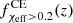 $ f^{\rm CE}_{\chi_{\rm eff} > 0.2}(z) $