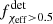 $ f^{\rm det}_{\chi_{\rm eff} > 0.5} $