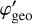 $\varphi _{{\rm{geo}}}^\prime $