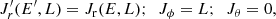 $$ \begin{aligned} J^\prime _r(E^\prime , L) = J_{\rm r}(E, L);\ \ J_\phi =L;\ \ J_\theta =0, \end{aligned} $$
