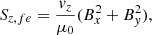 $$ \begin{aligned} S_{z,fe}= \frac{{v}_z}{\mu _0}(B_x^2+B_{ y}^2), \end{aligned} $$