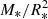 $ M_*/R_*^2 $