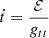 $$ \begin{aligned}&\dot{t}=\frac{\mathcal{E} }{g_{tt}} \end{aligned} $$