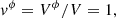$$ \begin{aligned} { v}^\phi =V^\phi /V=1, \end{aligned} $$