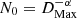 $ N_0=D_\text{Max}^{-\alpha} $