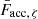 $ \bar{F}_{\mathrm{acc},\,\zeta} $