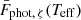 $ \bar{F}_{\mathrm{phot},\,\zeta}(T_{\mathrm{eff}}) $