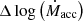 $ \Delta\log\left(\dot{M}_{\mathrm{acc}}\right) $