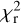 $\chi _{\rm{r}}^{\rm{2}}$