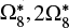 $\Omega _8^*,2\Omega _8^*$
