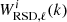 $ W^i_{{\rm RSD},\ell}(k) $