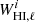 $ W^i_{{\rm HI},\ell} $