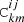 $ \mathtt{C}^{ij}_{km} $