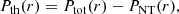 $$ \begin{aligned} P_{\rm th}(r) = P_{\rm tot}(r) - P_{\rm NT}(r), \end{aligned} $$