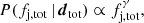 $$ \begin{aligned} P(f_{\rm j,tot}\,|\,{\boldsymbol{d}}_{\rm tot})\propto f_{\rm j,tot}^{\gamma }, \end{aligned} $$