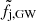 $ \tilde f_{\mathrm{j,GW}} $