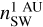 $n_{{\rm{SW}}}^{1\,\,{\rm{AU}}}$