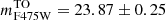 $ m^{\mathrm{TO}}_{\mathrm{F475W}}=23.87\pm 0.25 $