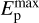$E_{\rm{p}}^{\max }$