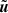 $ \tilde{\boldsymbol{u}} $