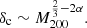 $$ \begin{aligned}&\delta _{\rm c} \sim M_{200}^{\frac{2}{3}-2\alpha }. \end{aligned} $$