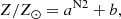 $$ \begin{aligned} Z/Z_{\odot } = a^\mathrm{N2} + b, \end{aligned} $$