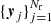 $ \{{\boldsymbol{y}}_j\}_{j=1}^{{{{N_{\text{r}}}}}} $