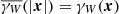 $ \overline{\gamma_{W}}(|\boldsymbol{x}|)=\gamma_{W}(\boldsymbol{x}) $