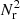 $ {{{N^2_{\rm r}}}} $