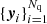 $ \{{\boldsymbol{y}}_i\}_{i=1}^{{{{N_{\text{q}}}}}} $