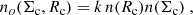 $$ \begin{aligned} n_o(\Sigma _{\rm c},R_{\rm c}) = k\, n(R_{\rm c})n(\Sigma _{\rm c}) \; , \end{aligned} $$