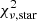 $ \chi^2_{{\rm \nu,star}} $