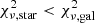$ \chi^2_{{\rm \nu,star}} < \chi^2_{{\rm \nu,gal}} $