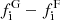 $ f_\mathrm{i}^\mathrm{G}-f_\mathrm{i}^\mathrm{F} $