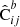 $ {\hat{\text{C}}}^b_{ij} $